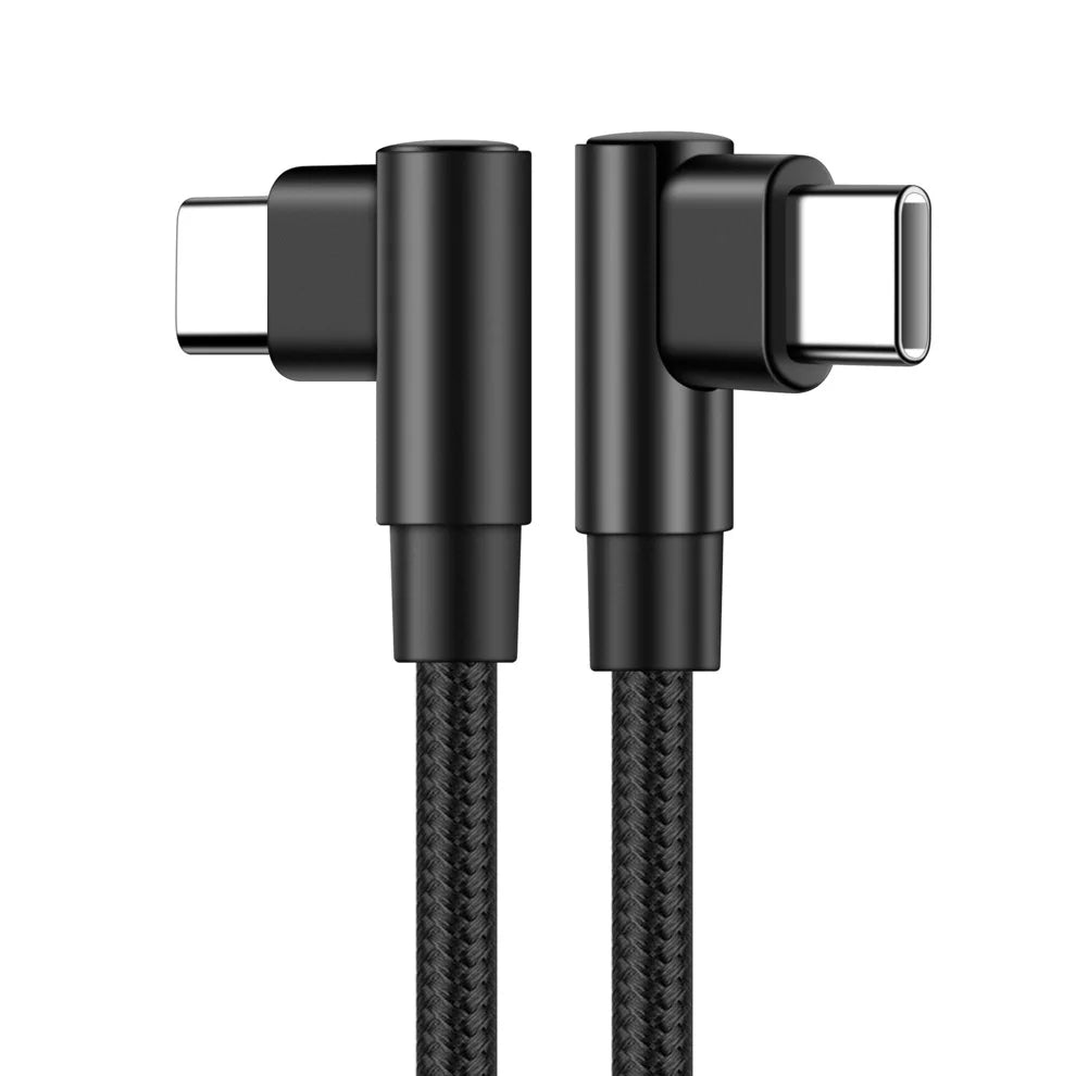 Abgewinkeltes USB-C Ladekabel mit Fast Charge