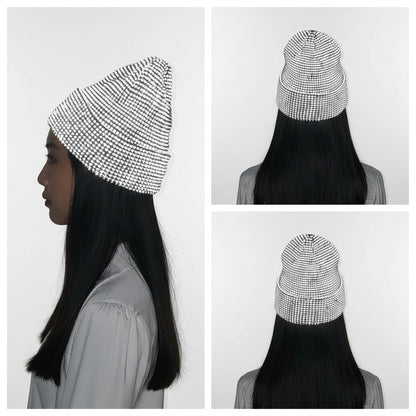 Reflektierende Winter-Strickmütze für Nachtlauf & Outdoor-Sport