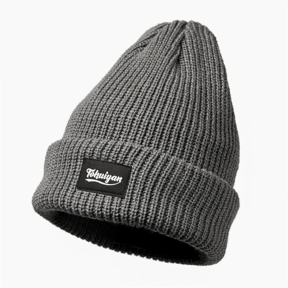 Reflektierende Winter-Strickmütze für Nachtlauf & Outdoor-Sport