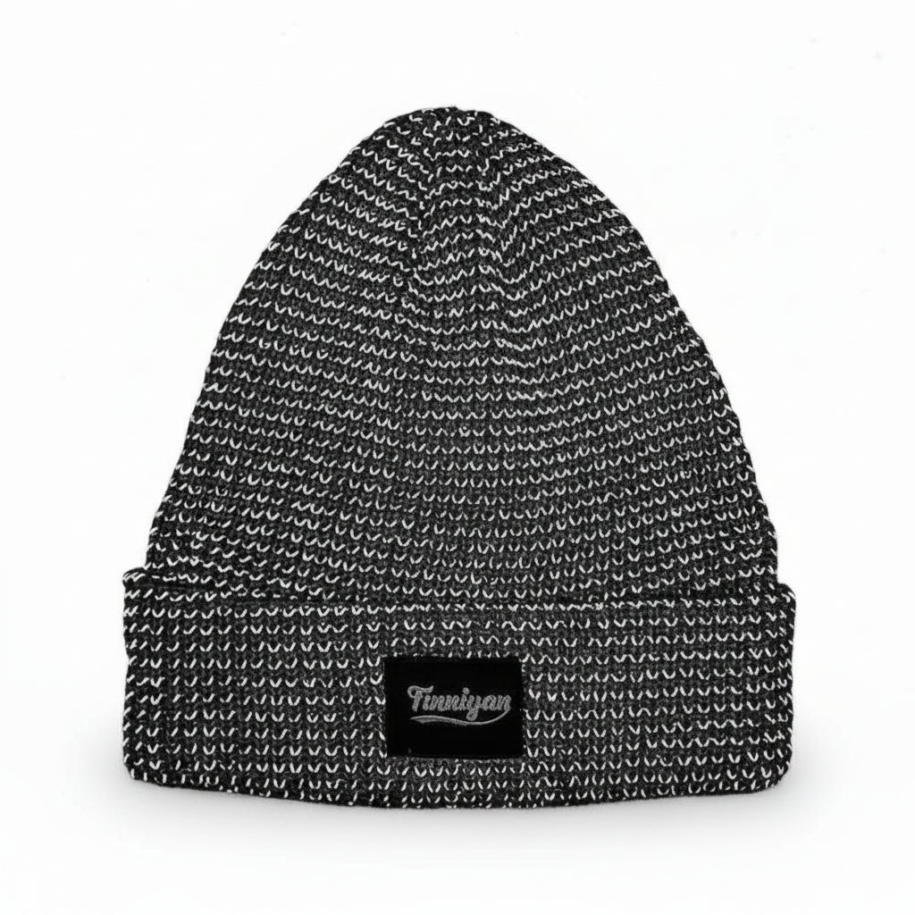 Reflektierende Winter-Strickmütze für Nachtlauf & Outdoor-Sport