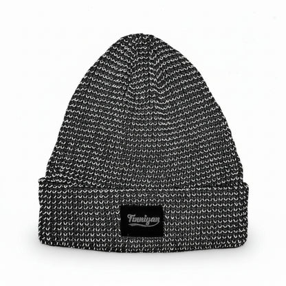 Reflektierende Winter-Strickmütze für Nachtlauf & Outdoor-Sport