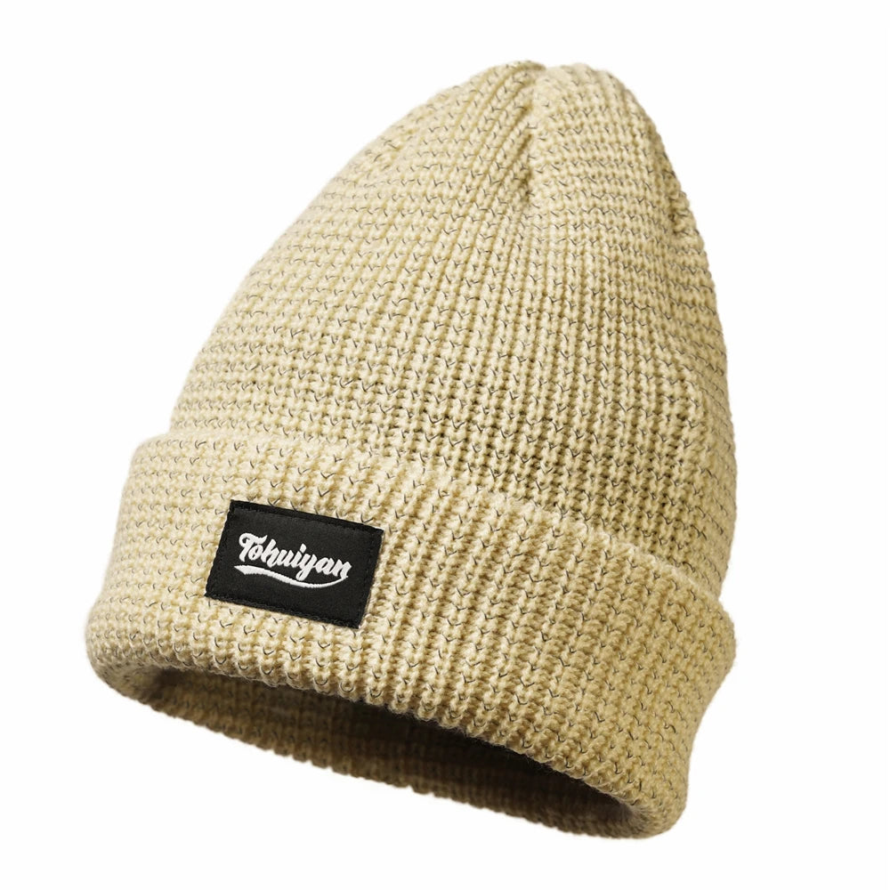 Reflektierende Winter-Strickmütze für Nachtlauf & Outdoor-Sport