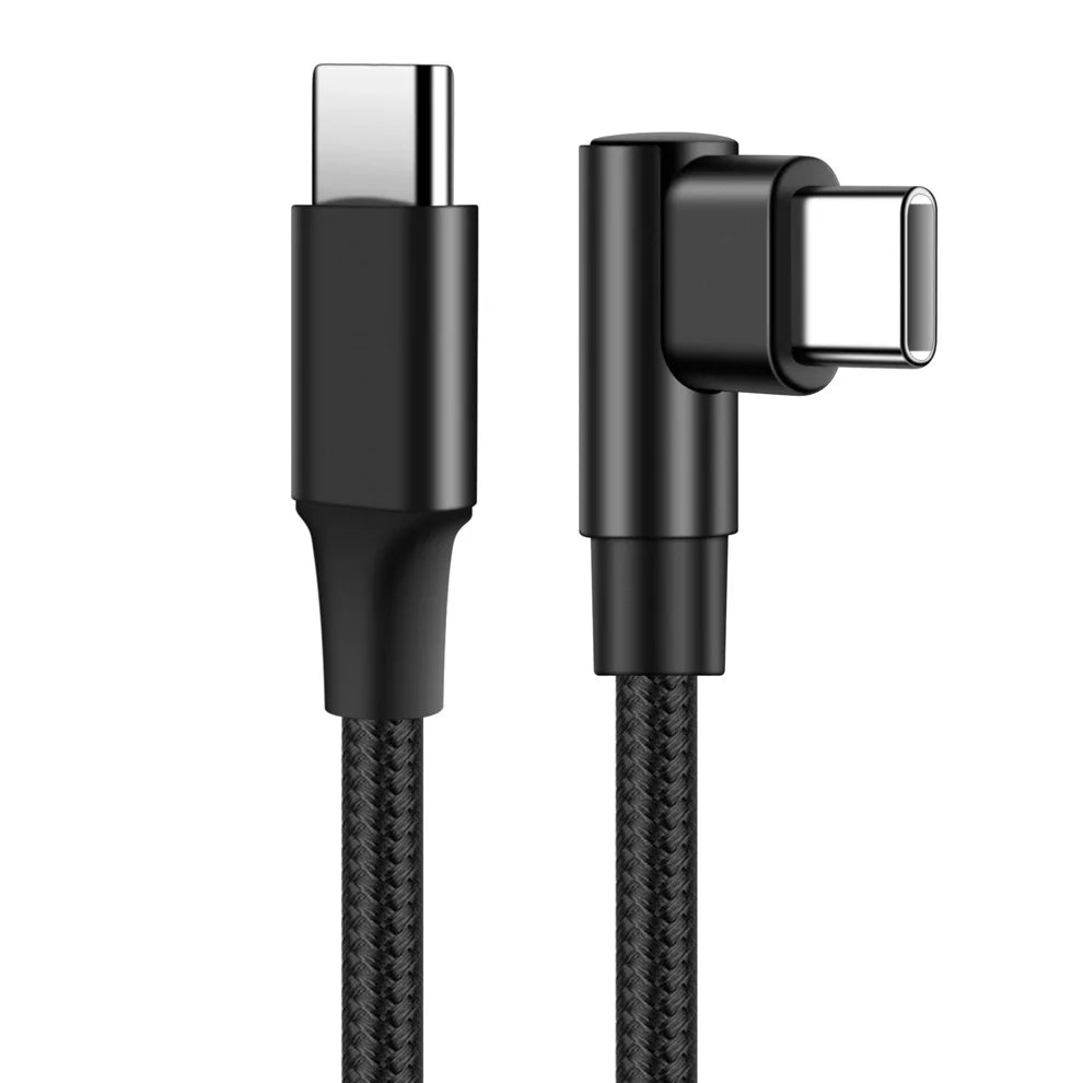 Abgewinkeltes USB-C Ladekabel mit Fast Charge